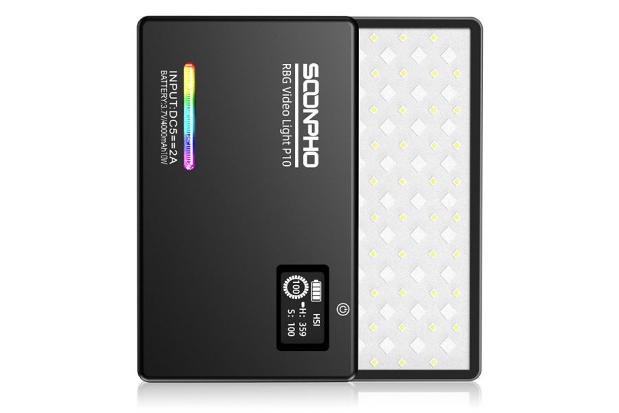 Светодиодный видеосвет SOONPHO RGB P10 с регулировкой яркости