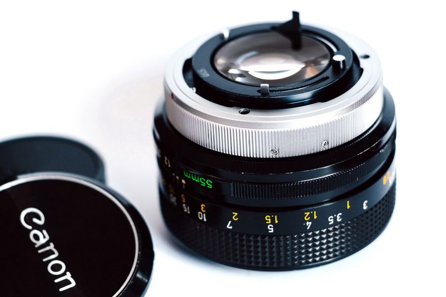 Canon FD 1,2/55 S.S.C. (Japan, 1977)