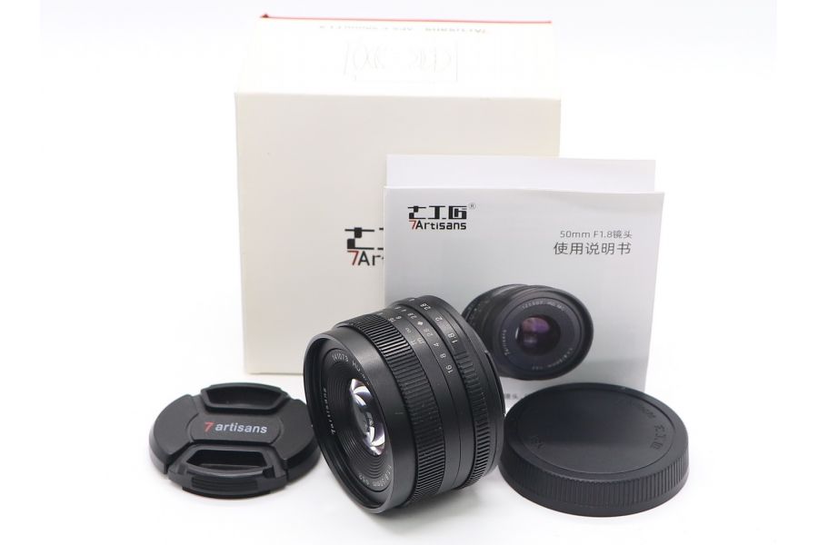 7Artisans 50mm f/1.8 Sony E в упаковке