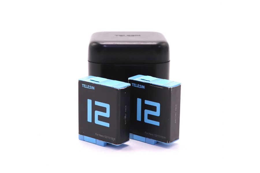 Зарядное устройство Telesin + 2 аккумулятора для GoPro Hero 9-12 GP-BNC-901-B (China)