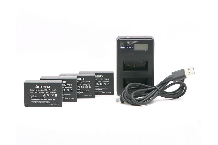 Комплект BATMAX LP-E17 для Canon
