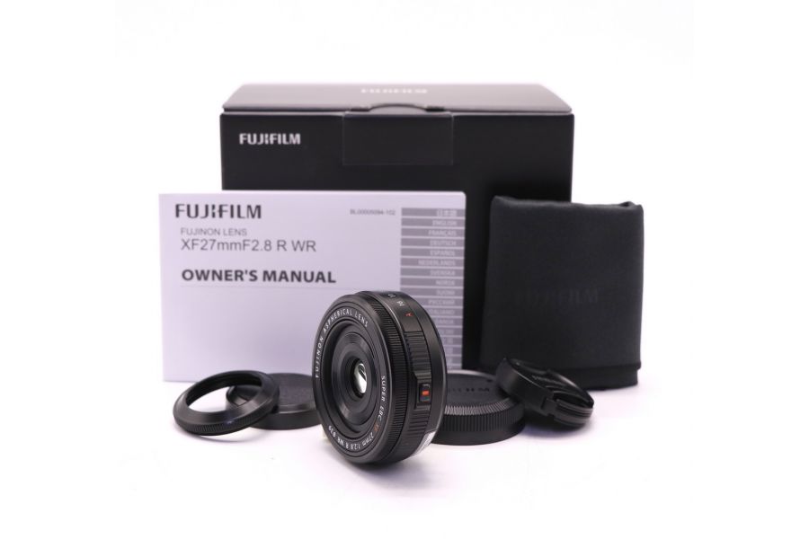 Fujinon XF 27mm f/2.8 R WR Super EBC в упаковке