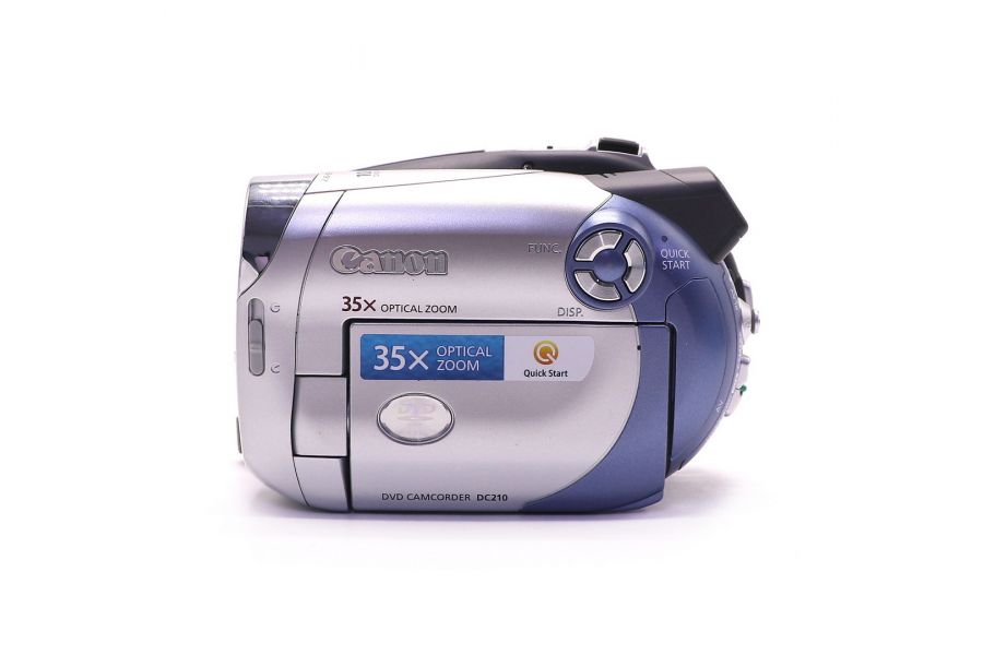 Видеокамера Canon DC210 в упаковке