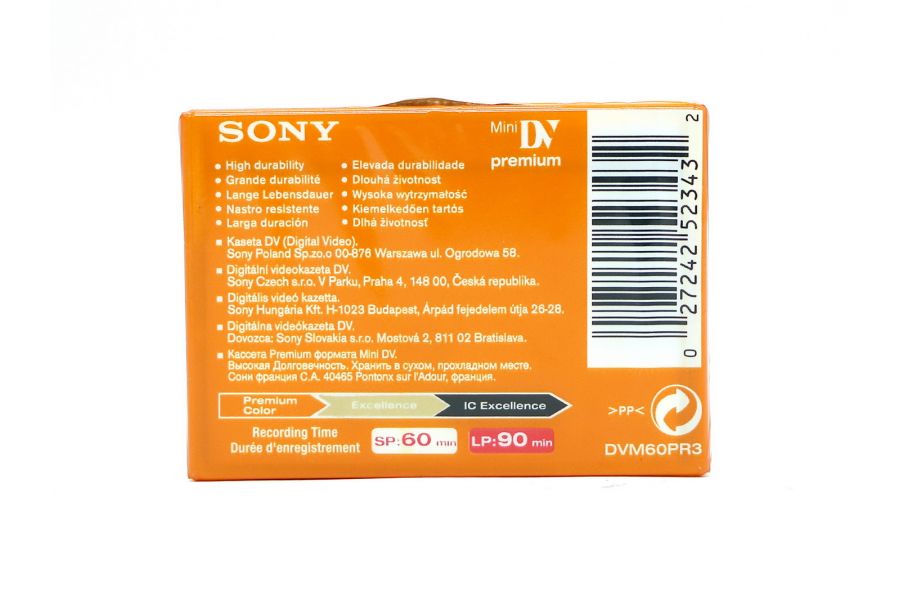 Видеокассета MiniDV Sony DVM-60PR3 (France, 1995)