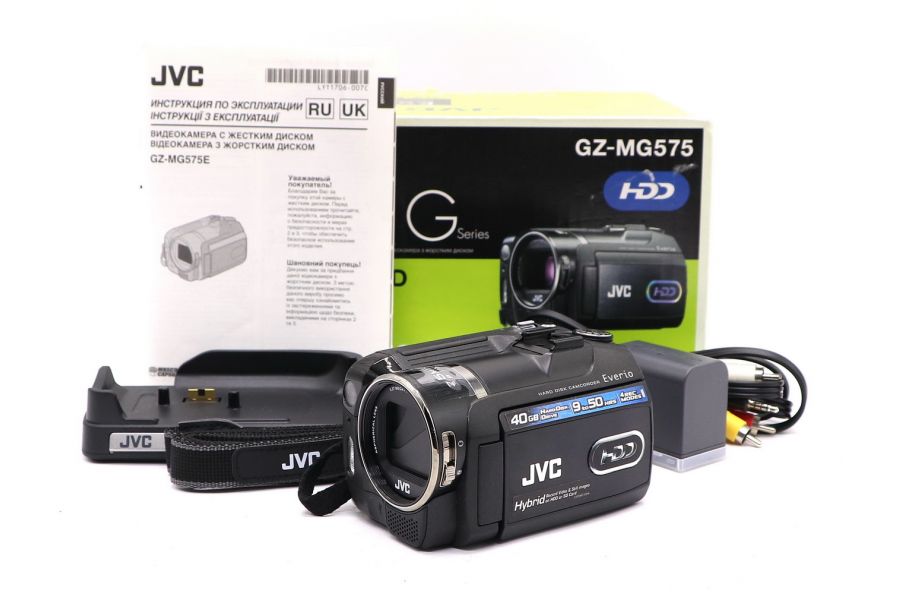 Видеокамера JVC GZ-MG575E в упаковке