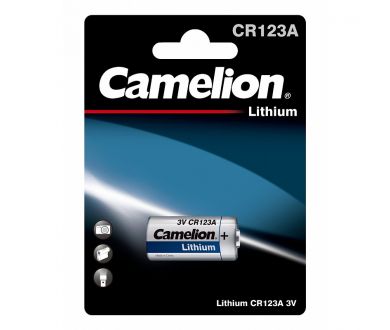 Батарейка литиевая Camelion CR123A 1 штука в упаковке 