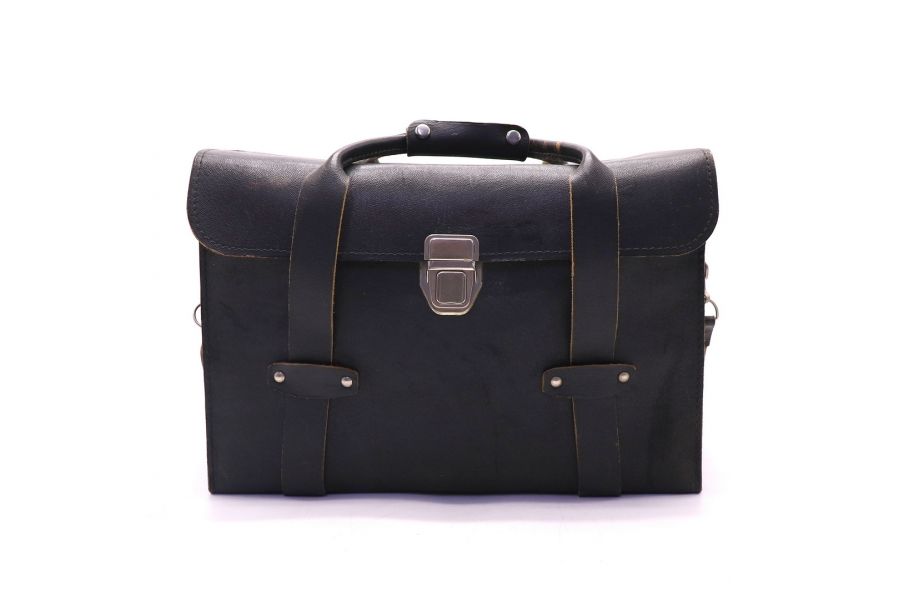 Кофр для фототехники СССР черный кожа