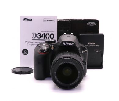 Nikon D3400 kit в упаковке (пробег 6175 кадров)
