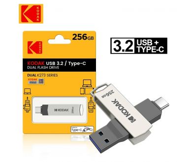 Флеш накопитель KODAK Type-C + USB 3.2 (256 ГБ)