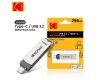 Флеш накопитель KODAK Type-C + USB 3.2 (256 ГБ)