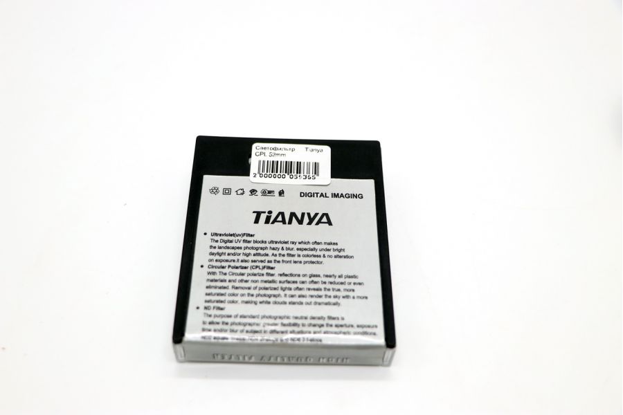 Светофильтр Tianya CPL 52mm