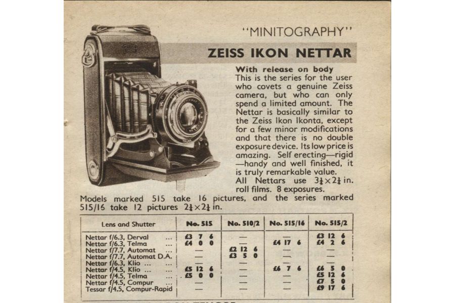 Zeiss Ikon Nettar 515/2 (Germany, 1930)