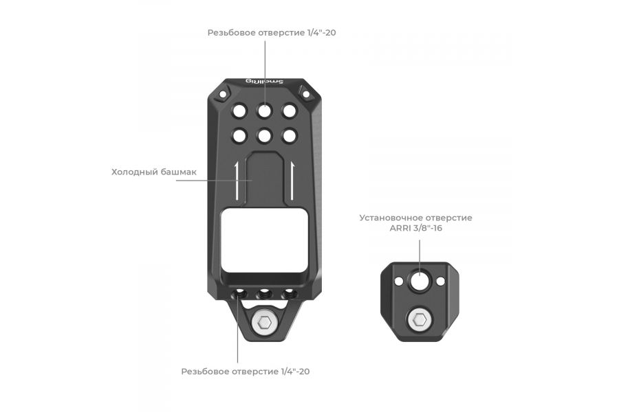 Площадка крепления аксессуаров SmallRig MD3990 для ручки Sony FX3 XLR Unit