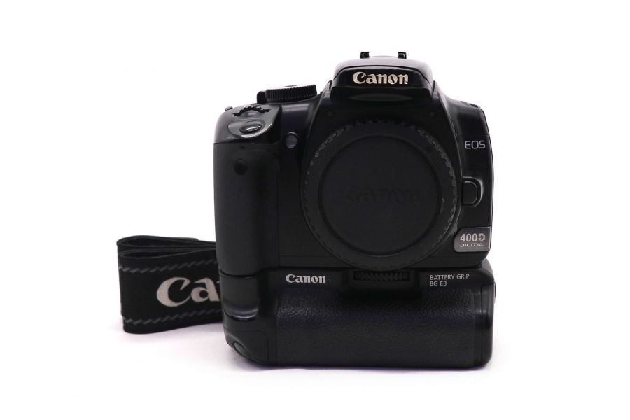 Canon EOS 400D body + батарейная ручка Canon BG-E3 неисправен