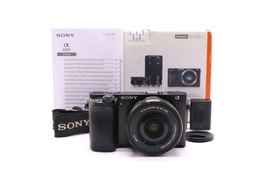Sony A6000 ILCE-6000 kit в упаковке (пробег 75300 кадров)