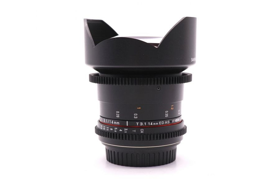 Samyang 14mm T3.1 ED AS IF UMC II для Canon EF