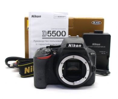 Nikon D5500 body в упаковке (пробег 16860 кадров)