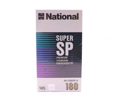 Видеокассета National SUPER SP Premium Standard Videocassette NV-E180SP-A 180 VHS Tape