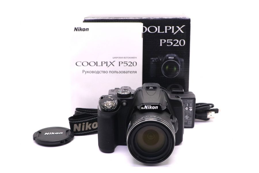 Nikon Coolpix P520 в упаковке (пробег 3380 кадров)