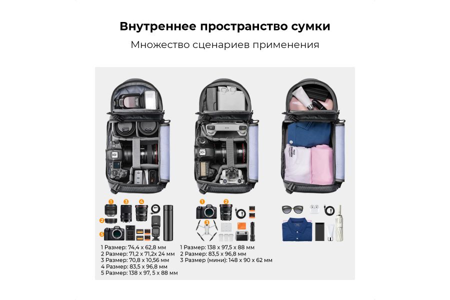 Фоторюкзак K&F Concept 10L KF13.141V2