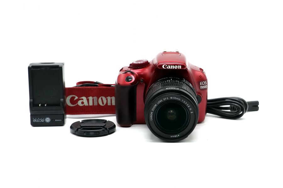 Canon EOS 1100D kit red (пробег 8200 кадров)