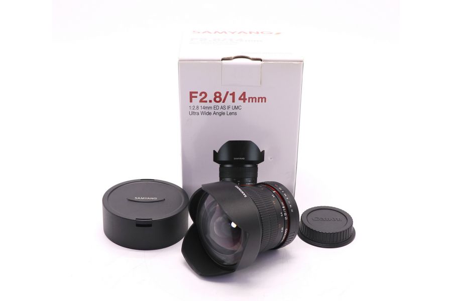 Samyang 14mm f/2.8 ED AS IF UMC Canon EF в упаковке (Korea)