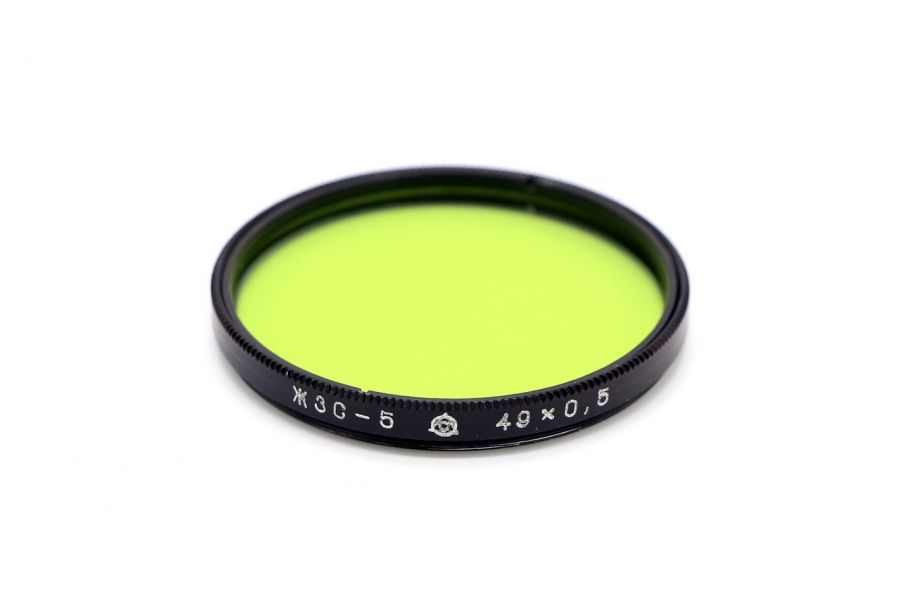 Светофильтр ЖЗС-5 49х0,5