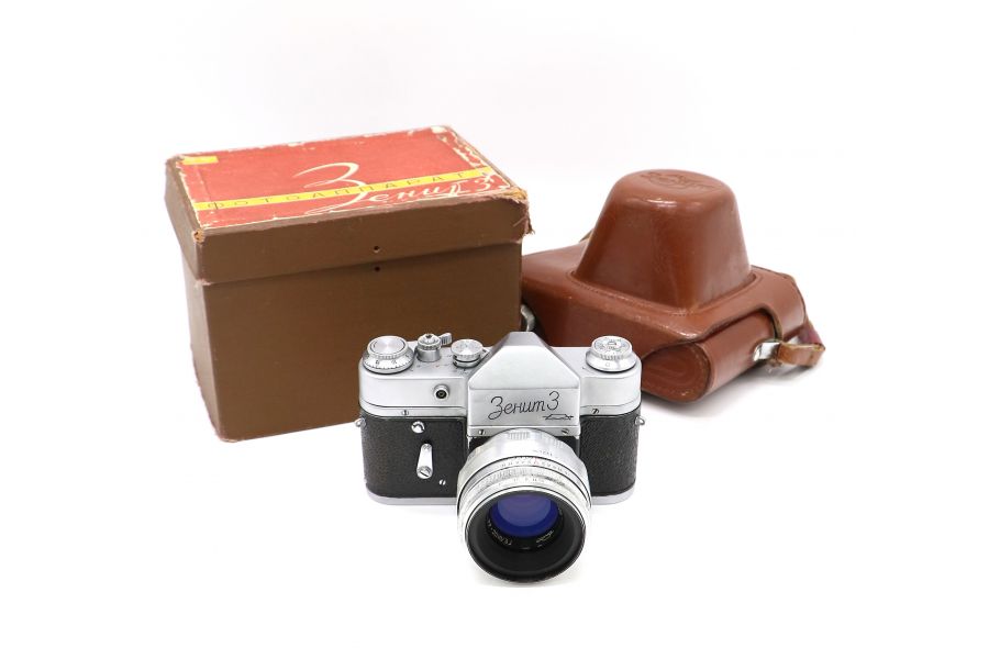 Зенит 3 + Гелиос-44 в упаковке (КМЗ, 1961)