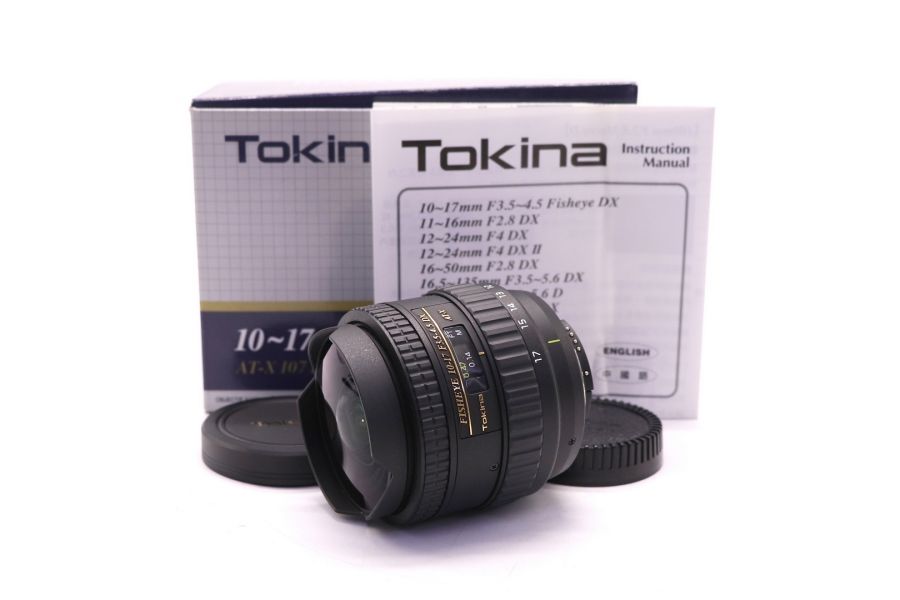 Tokina AT-X 10-17mm f/3.5-4.5 (AT-X 107) AF DX NH Fisheye Nikon F в упаковке
