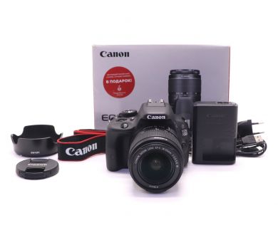 Canon EOS 100D kit в упаковке (пробег 4165 кадров)