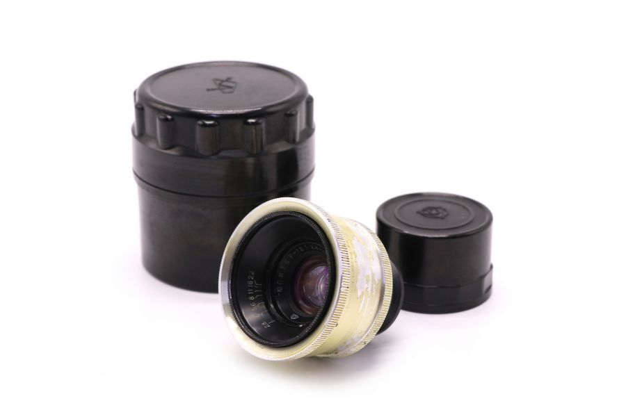 Юпитер-12 П 2.8/35 М39 silver КМЗ в тубусе