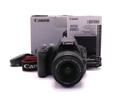 Canon EOS 200D kit в упаковке (пробег 5700 кадров)