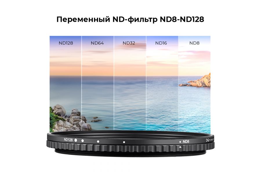 Нейтральный фильтр K&F Concept 52 мм ND8-ND128 