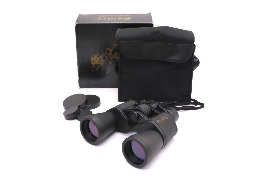Бинокль Galileo10-60x60 в упаковке