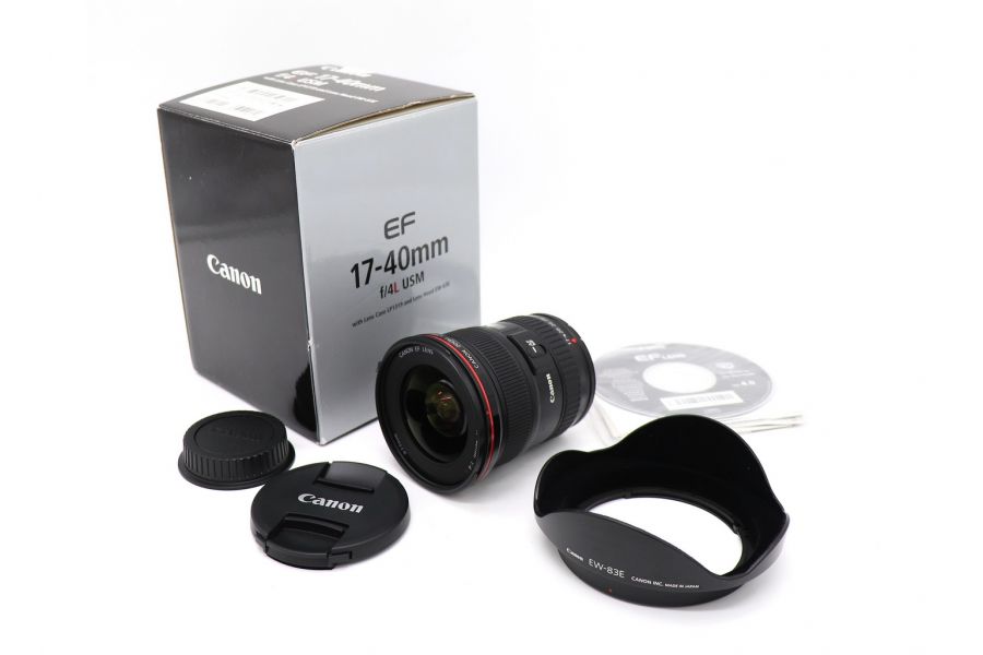 Canon EF 17-40mm f/4L USM в упаковке