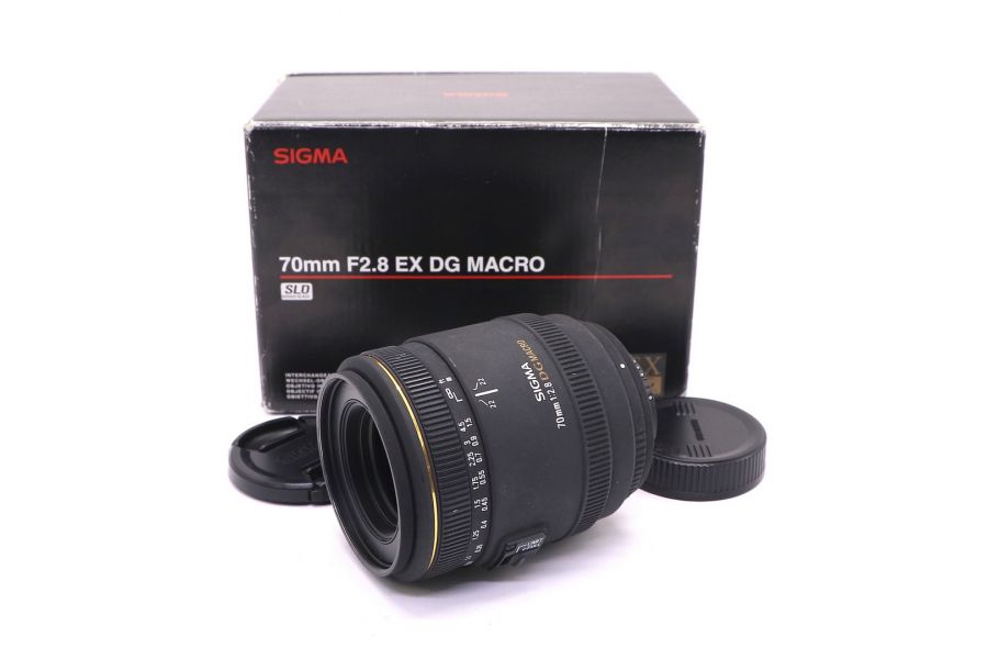 Sigma AF 70mm f/2.8 Macro EX DG Nikon F в упаковке 