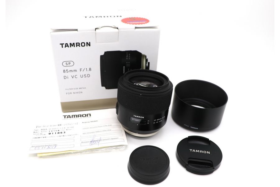 Tamron SP AF 85mm f/1.8 Di VC USD (F016) Nikon F в упаковке