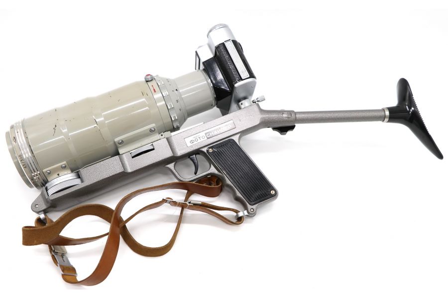 Редкость Фотоснайпер Зенит ЕС бежевый (СССР, 1966)