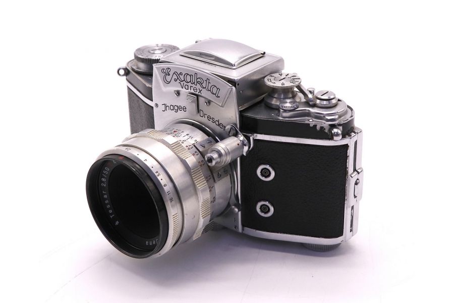 Exakta Varex + Tessar 2.8/50 (Germany, 1961)