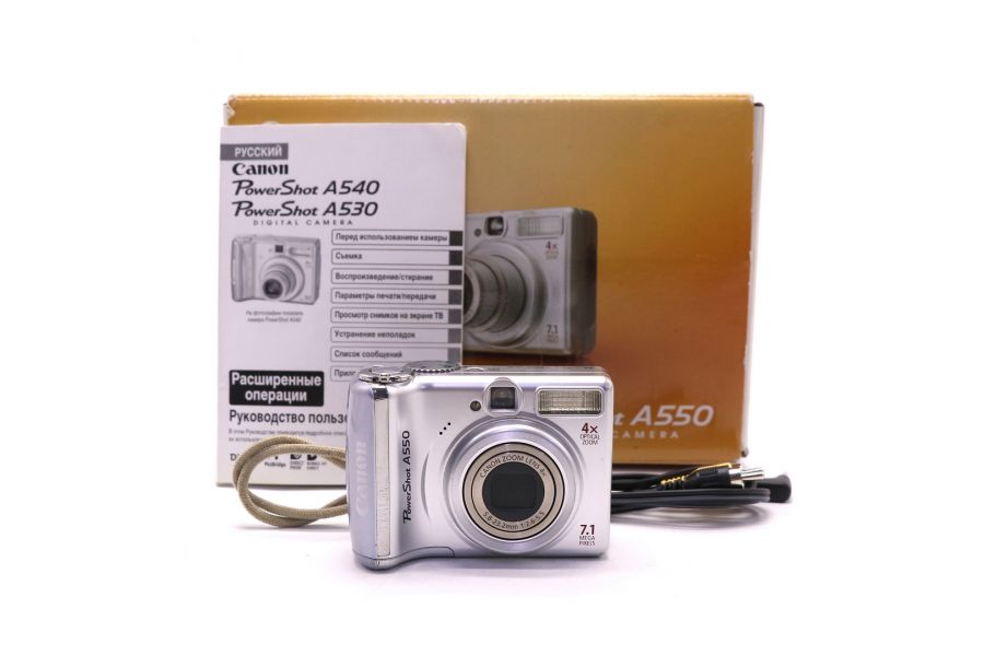 Canon PowerShot A550 в упаковке