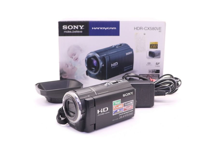Видеокамера Sony HDR-CX580VE в упаковке