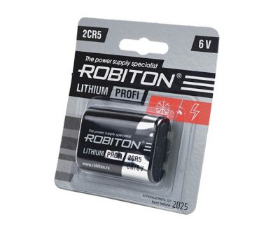 Батарейка литиевая Robiton Profi 2CR5 1 штука в упаковке 