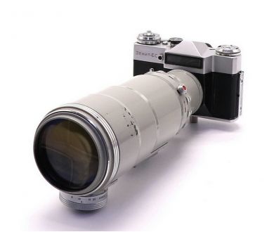 Редкий Фоторужье Зенит ЕС бежевый (СССР, 1969)