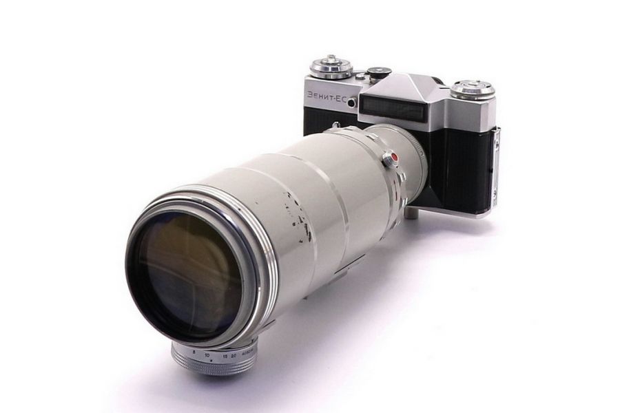 Редкий Фоторужье Зенит ЕС бежевый (СССР, 1969)