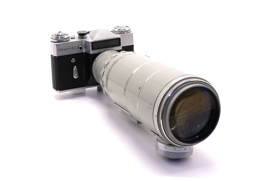 Редкий Фоторужье Зенит ЕС бежевый (СССР, 1969)