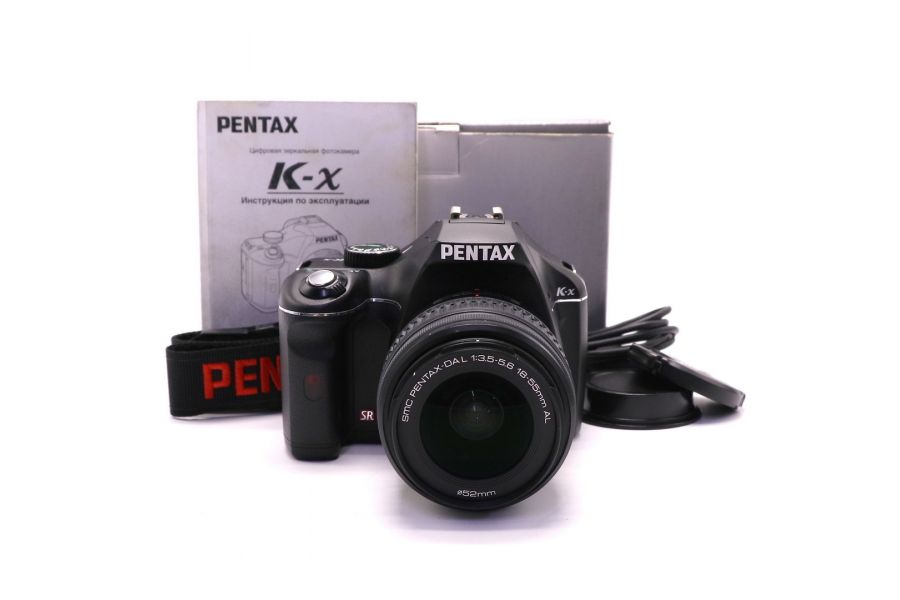 Pentax K-X kit в упаковке (пробег 21855 кадров)