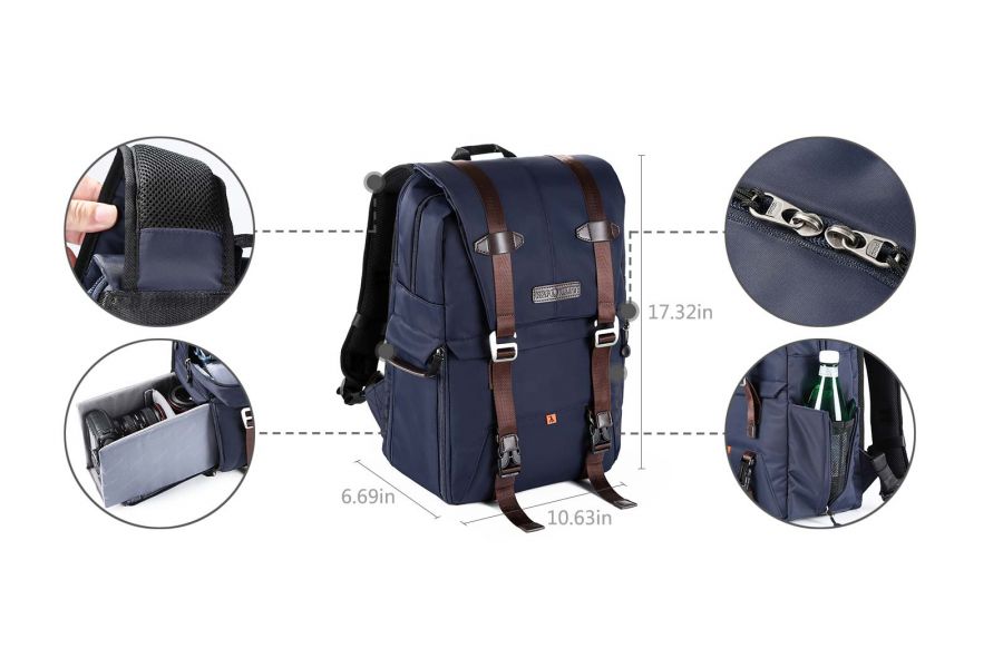 Фоторюкзак K&F Concept Beta Backpack Zip 20L V2 (порез)