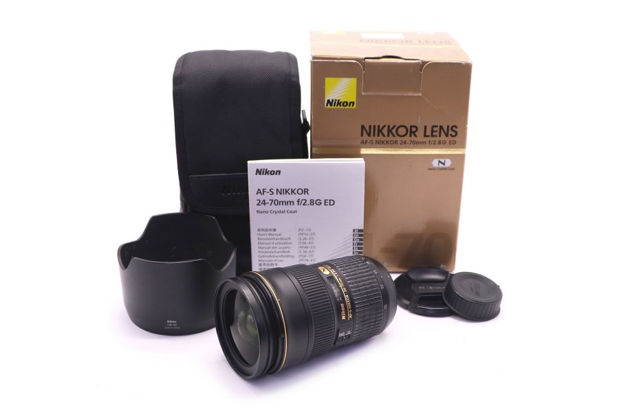 Nikon 24-70mm f/2.8G ED AF-S Nikkor в упаковке (Japan, 2015)