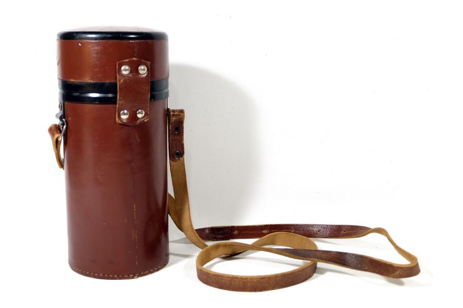 Тубус кожаный 17х9см