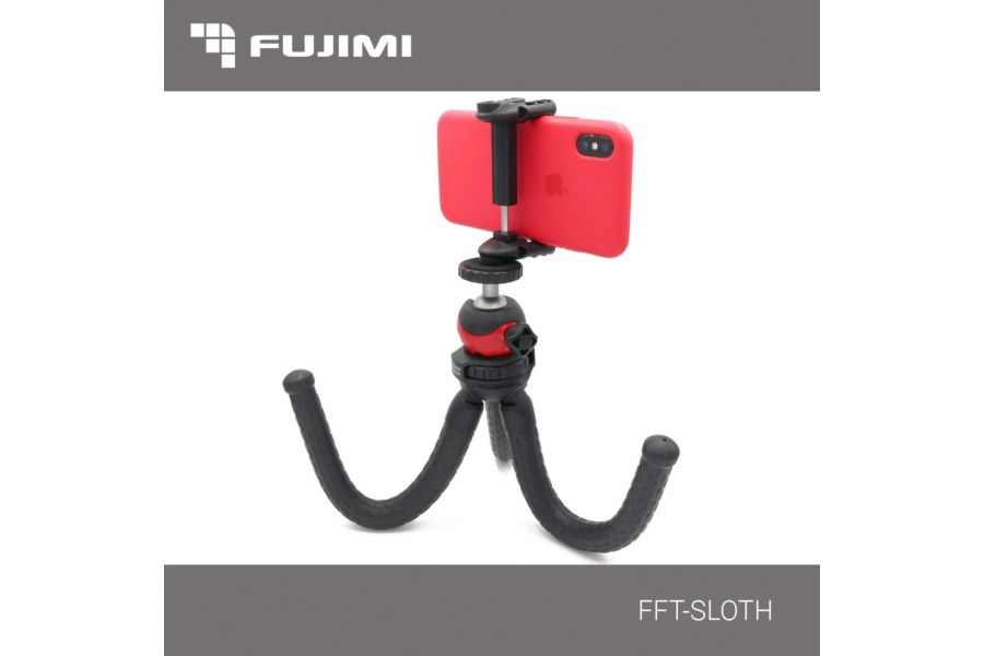 Гибкий штатив с держателем для смартфона FUJIMI FFT-SLOTH 
